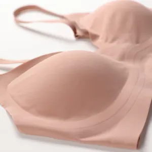 Seamless plus size breathable wireless bra for women comfortable push up everyday wear