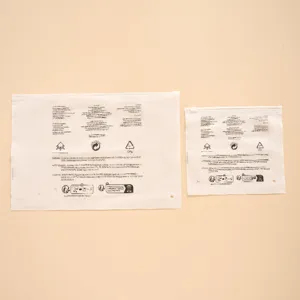 Frosted plastic zipper storage bags, waterproof packaging bags for clothes and underwear.
