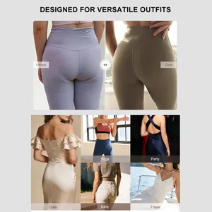 High-waisted shaping yoga leggings for women, tummy control, breathable and comfortable fit.
