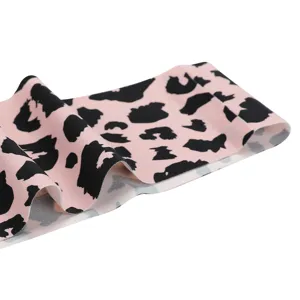 Pink leopard print seamless ice silk women underwear low waist sexy thong yoga sports briefs