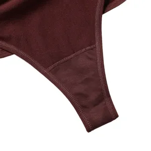 Tanga a vita alta senza cuciture da donna, sottoveste sexy traspirante e confortevole.