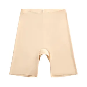Women high waist seamless safety shorts anti chafing nude breathable underwear daily wear