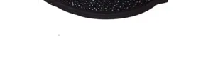 Black rhinestone fabric detail view, sparkling crystal embellishment, premium accessory style