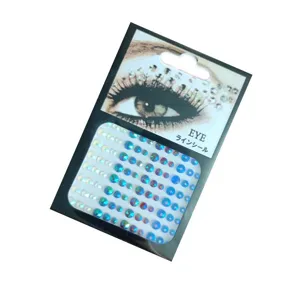 Kristall Augen Strass Gesicht Aufkleber DIY glitzernde Edelsteine Make-up Schmuck Dekor