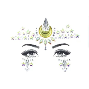Αυτοκόλλητα στρας κρύσταλλα προσώπου Halloween festival makeup body art jewels shine