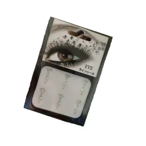 Selbstklebende Strass Gesichtseratz Acryl Diamant Aufkleber fuer DIY Make-up Party Handwerk.