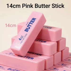 Slow rebound pink butter squeeze toy stress relief fun sensory toy for adults and kids desk