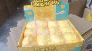 Mayorista juguete squishy de queso 12pcs, juguete antiestrés suave de rebote lento.