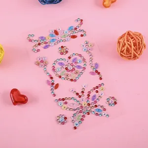 Acryl Strass Aufkleber DIY Kristall Edelstein Sticker Bogen fur Handyhulle Tassen Deko Detail.