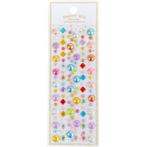 Kinder DIY 3D Kristall Strass Diamant Aufkleber, bunte glitzernde Edelstein Sticker.
