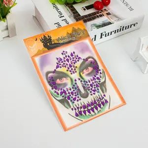 Halloween DIY Gesichtssteine Strass Totenkopf Aufkleber Festival Party Make-up Zubehör