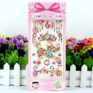 Acrylic crystal rhinestone diamond stickers DIY phone case decorative sparkly gems decal craft