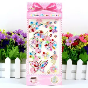Acrylic crystal stickers, DIY rhinestone gem decorative stickers for phone case and crafts.