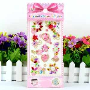 Acrylic crystal rhinestone stickers, DIY phone case decorative sparkly diamond gems.