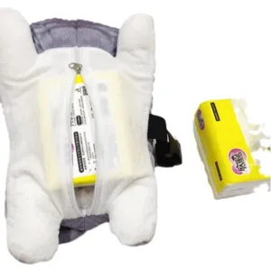 Cute cartoon animal car tissue box plush hanging visor armrest tissue holder for auto interior
