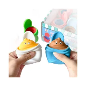 Drôle de jouet à presser caca toilettes nouveauté décompression soulagement stress pour enfant