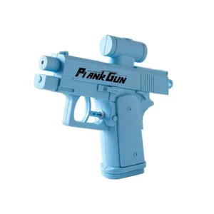 Funny prank double head water gun toy for outdoor party games and summer water battles fun.