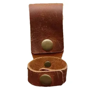 Clip de support de gant en cuir vintage pour le travail en plein air taille suspendue rangement.
