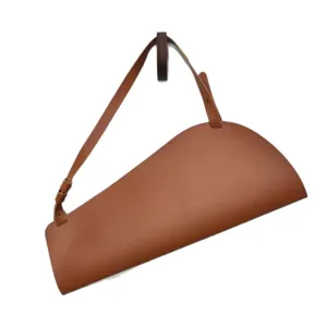 PU Leder Blumenverpackung Beutel wandmontiert Blumenstrauß dekorative Aufbewahrung Tasche braun