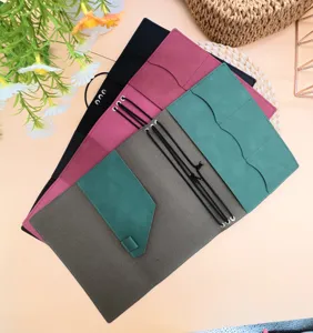 A5 leder planer abdeckung vintage reise notenbuch organizer mappe mit elastischem band
