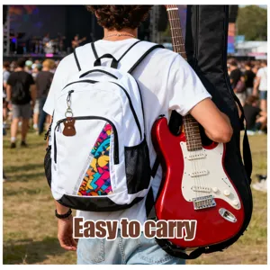 Llavero soporte de puas de guitarra de cuero PU estuche portatil de puas para bajo musica