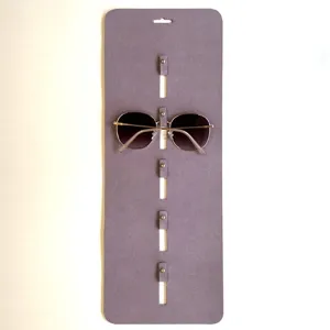 Lila Leder Sonnenbrille Hängeorganizer Wandhalterung Brillen Display Aufbewahrungsregal