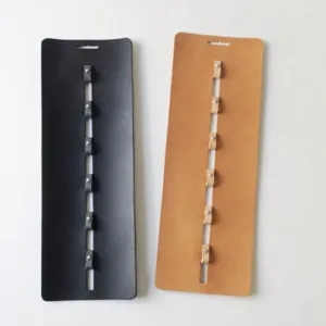 Leder Sonnenbrille Hängeorganizer Wandhalterung Brillen Display Ständer schwarz braun