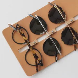 Sonnenbrillen-Organizer aus Leder zum Hängen, Brillenhalter und Display-Aufbewahrung.