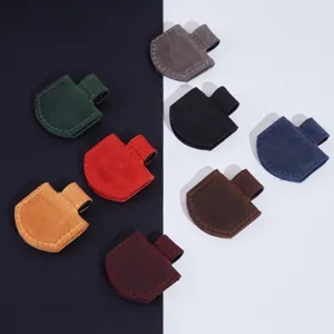 PU leather magnetic bookmark and pen clip, multi-functional fountain pen holder for students.