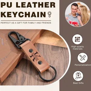 Εξατομικευμένο μπρελόκ από δέρμα PU EDC γάντζος ζώνης εξατομικευμένο μπρελόκ δώρο