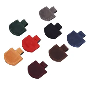 PU leather magnetic bookmark pen clip, multi-functional pen holder for students and gifts.