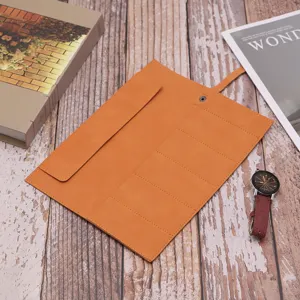 Vintage PU leather watch roll bag, portable multi-slot storage organizer for travel.