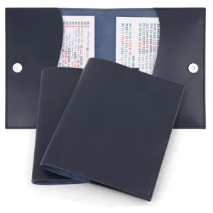 PU leather mahjong card holder protective case with magnetic snap closure main view display.