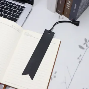 PU leather tassel bookmark for student notebook page marker, durable office supply clip