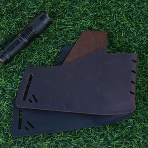 Echt lederen EDC tactische multitool schede zaklamp holster voor outdoor kamperen survival.