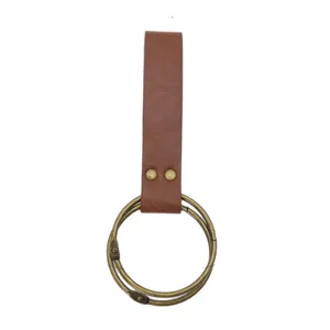 Medieval PU leather sword hanger kilt clip Halloween keychain cosplay costume prop ring accessory