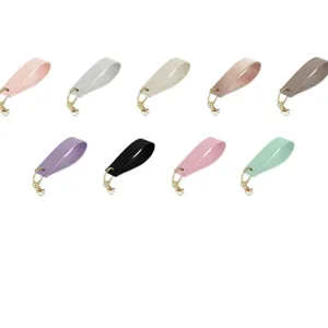 PU leather wristlet keychain lanyard for car keys, multi-color portable strap key ring holder.