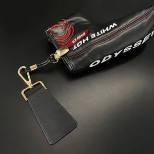 Premium PU δερμάτινο κάλυμμα putter γκολφ με μαγνητικό κλιπ μαύρο αξεσουάρ γκολφ