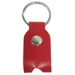 Red PU leather drum key keychain portable tuning wrench protective cover holder instrument accessory