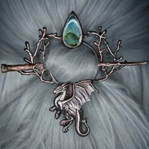 Vintage Alloy Dragon Hair Stick Creative Branch Celtic Viking Style Decorative Hairpin Charm Headdress Fashion Accessories Gift For Women