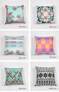 Assorted printed throw pillow cover Nordic plant flower sofa car home cushion case