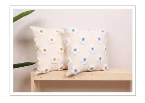 Nordisch stil süße gänseblümchen kissenbezug getuftete blumen kissen für sofa dekoration