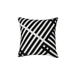 Moroccan Ethnic Style Black And White Throw Pillow Cover Tufted Cotton Linen Nordic Decorative Cushion Cover For Sofa Bed