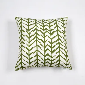 Nordic Botanical Floral Cushion Cover Polyester Square Pillow Case For Sofa Car Home Living Room Decorative Pillowcase