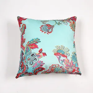 Nordic botanical floral printed throw pillow cover for sofa and living room decor.