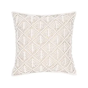 Funda de Cojín Tejida a Mano Moderno Minimalista Mezcla de Algodón Funda de Cojín Decorativa Para Sofá Cama Sala de Estar