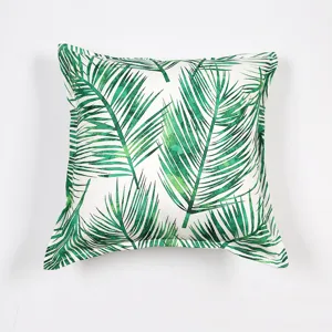 Funda de Cojín Estampada Estilo Nórdico Floral Botánico Rayas Geométricas Funda de Almohada Para Sofá Coche Decoración Del Hogar