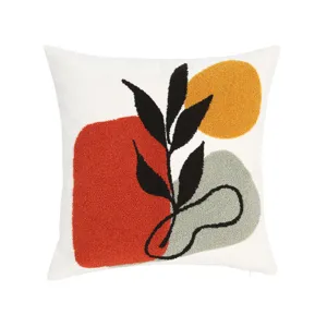 Fodera per cuscino geometrica ciuffata moderna decorativa per divano e casa soggiorno