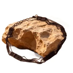 Vintage brown beaded waist chain, multi-layer boho string belt for women and vacation use.