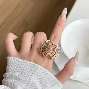 Ocean style crab ring, metal open ring detail showing unique marine design for women fashion.